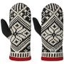 Nordic Wool Mittens by Hestra black-white