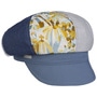 Summer Patchwork Newsboy Cap by Seeberger blue