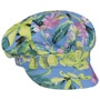 Colour Flowers Newsboy Cap by Seeberger blue