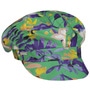 Colour Flowers Newsboy Cap by Seeberger green