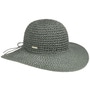 Levina Straw Hat by Seeberger dark green