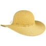 Levina Straw Hat by Seeberger pastel yellow