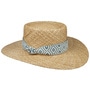 Matelot Twotone Band Straw Hat by Seeberger nature-blue