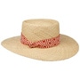 Matelot Twotone Band Straw Hat by Seeberger nature-red