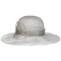 Sinamay Wavy Brim Straw Hat by Seeberger grey