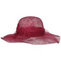 Sinamay Wavy Brim Straw Hat by Seeberger red