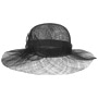 Sinamay Wavy Brim Straw Hat by Seeberger black