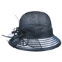 Leavica Cloche Hat with Crinol by Seeberger navy