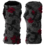 Suvera Wool Wrist Warmers by Gebeana anthracite