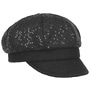 Newsboy Cap with Sequins by Gebeana black