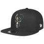 9Fifty Split Logo Bucks NBA Cap by New Era black