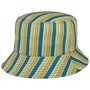 70s Stripe Bucket Cloth Hat by Kangol blue-yellow