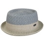 Ennario Pork Pie Straw Hat by Lipodo blue-grey
