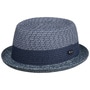 Ennario Pork Pie Straw Hat by Lipodo blue