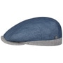 Twotone Contrast Linen Flat Cap by Lierys blue
