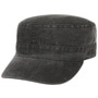 Washed Cotton Army Cap by Lipodo anthracite