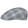 Yannik Check Flat Cap by Lipodo blue