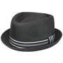 Light Summer Pork Pie Cloth Hat by Lipodo black