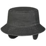 Cloth Bucket Hat with Ear Flaps by Stetson black