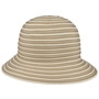 Twotone Braids Straw Hat by Lipodo beige