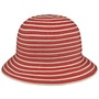 Twotone Braids Straw Hat by Lipodo red