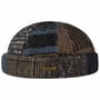 Classic Patchwork Docker Hat by Stetson brown-blue