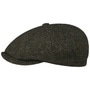 Hatteras Wool Melange Flat Cap by Stetson dark green