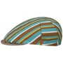 Sidney Stripes Flat Cap by Mayser turquoise