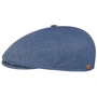 Wallace Linen Flat Cap by Mayser blue