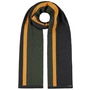 Merino Stripes Wool Scarf by Stetson anthracite-green