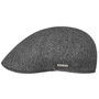 Texas Fine Herringbone Flat Cap by Stetson anthracite-grey