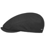 Carlstown Wool Driver Flat Cap by Stetson black