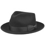 Hillsides Fedora Wool Felt Hat by Stetson black