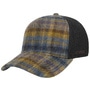 Wool Check Trucker Cap by Stetson anthracite