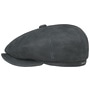 8 Panel Sheepskin Flat Cap by Stetson navy