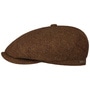 Bendavoa Wool 6 Panel Flat Cap by Stetson rust