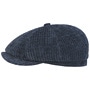 Hatteras Corduroy Jersey Flat Cap by Stetson navy