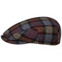 Kent Madero Wool Check Flat Cap by Lierys mixed colours