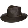 Glencross Western Buffalo Leather Hat by Stetson dark brown