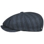 Tonsberg Wool Stripes Flat Cap by Lierys navy
