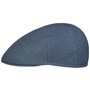 Linen Flat Cap with Coolmax blue
