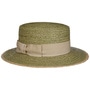 Cannaregio Raffia Boater Hat olive