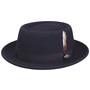 Carsen Lite Felt Pork Pie Hat by JJ Hats navy