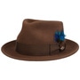 Hartlin Lite Felt Fedora Hat by JJ Hats brown