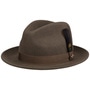 Lormont Lite Felt Fedora Hat by JJ Hats taupe