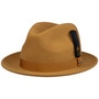 Lormont Lite Felt Fedora Hat by JJ Hats mustard
