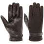 Nappa Wool Full-Fingered Gloves by Stetson dark brown