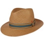 Torino Striped Band Panama Hat by Mayser camel