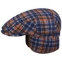 Flat Cap with Ear Flaps by Bailey 1922 blue