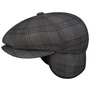 Eniry Flat Cap with Ear Flaps by Bailey 1922 anthracite
